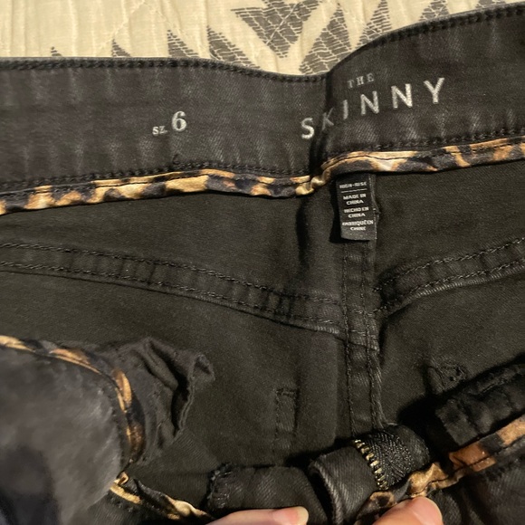 WHBM White House Black Market Black Skinny Jeans Size 6 - Picture 5 of 8